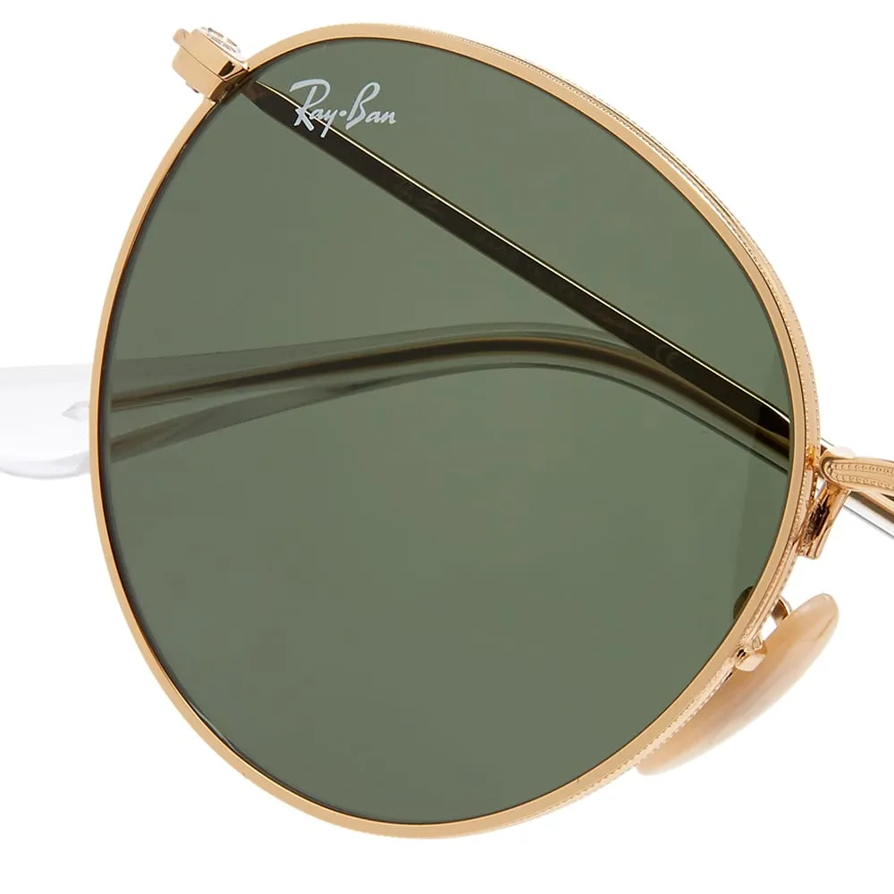 Logo Round Frame Sunglasses