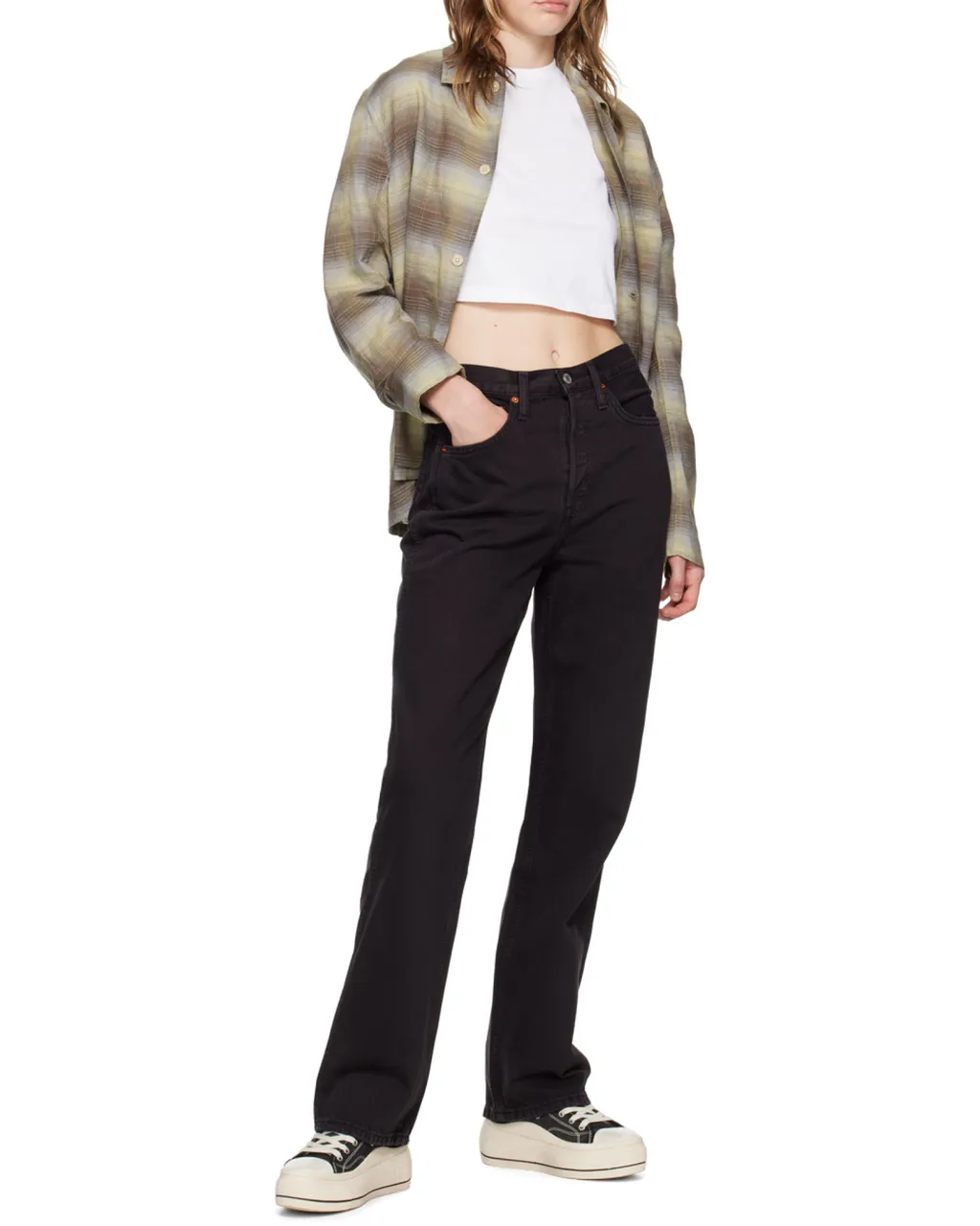 High-Rise Loose Jeans
