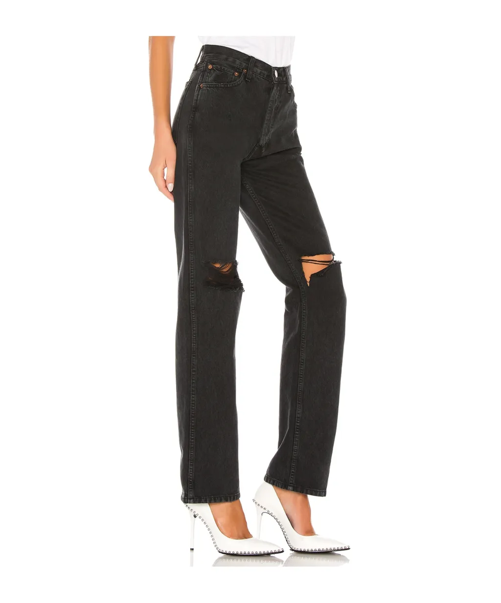 High-Rise Loose Jeans