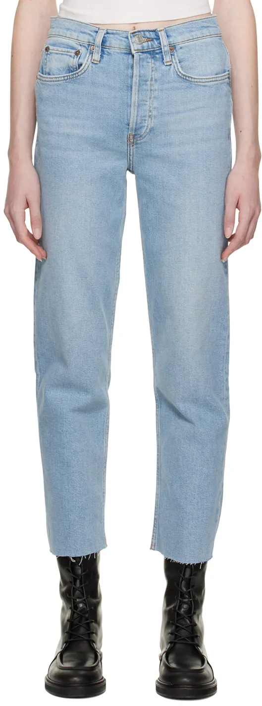 Straight Leg Cropped Jeans