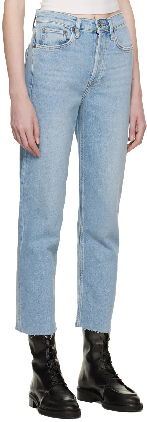 Straight Leg Cropped Jeans