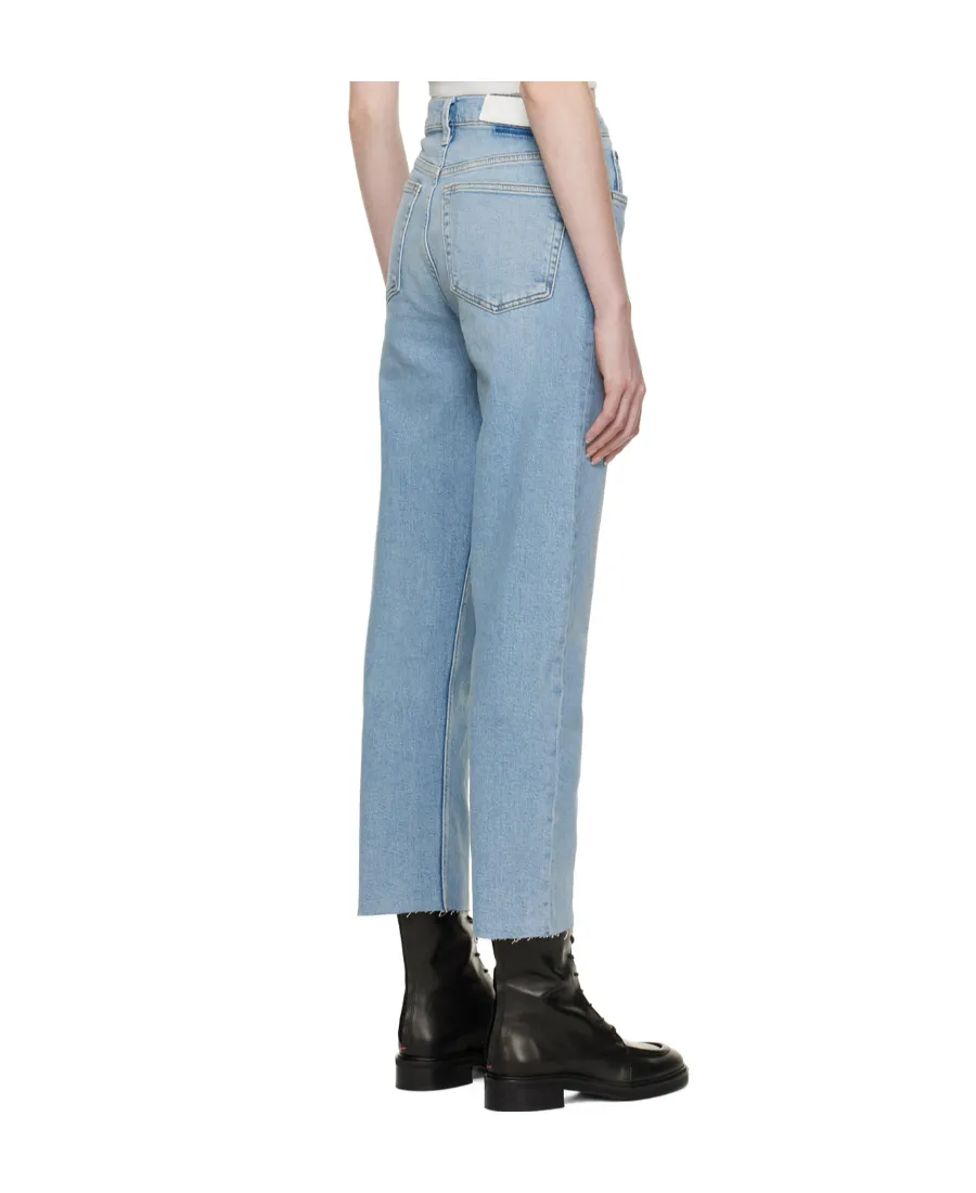 Straight Leg Cropped Jeans