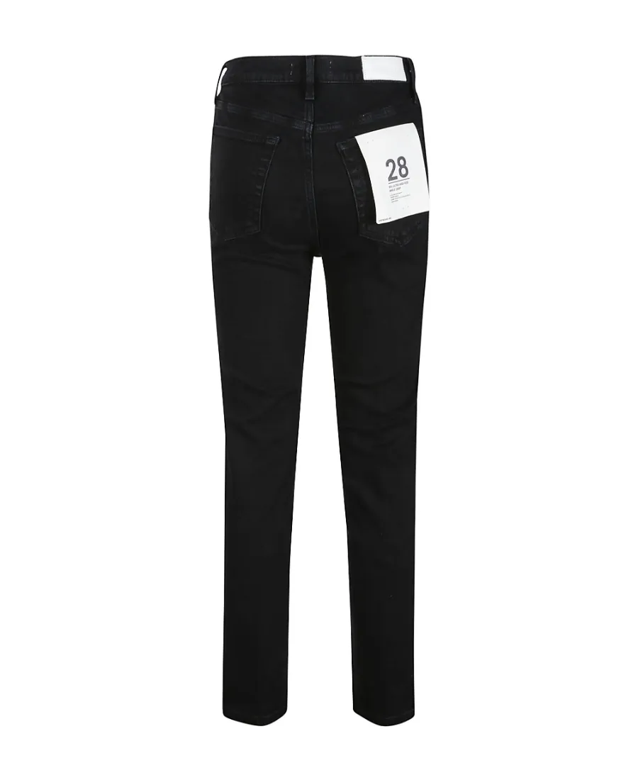 High-Rise Straight Jeans