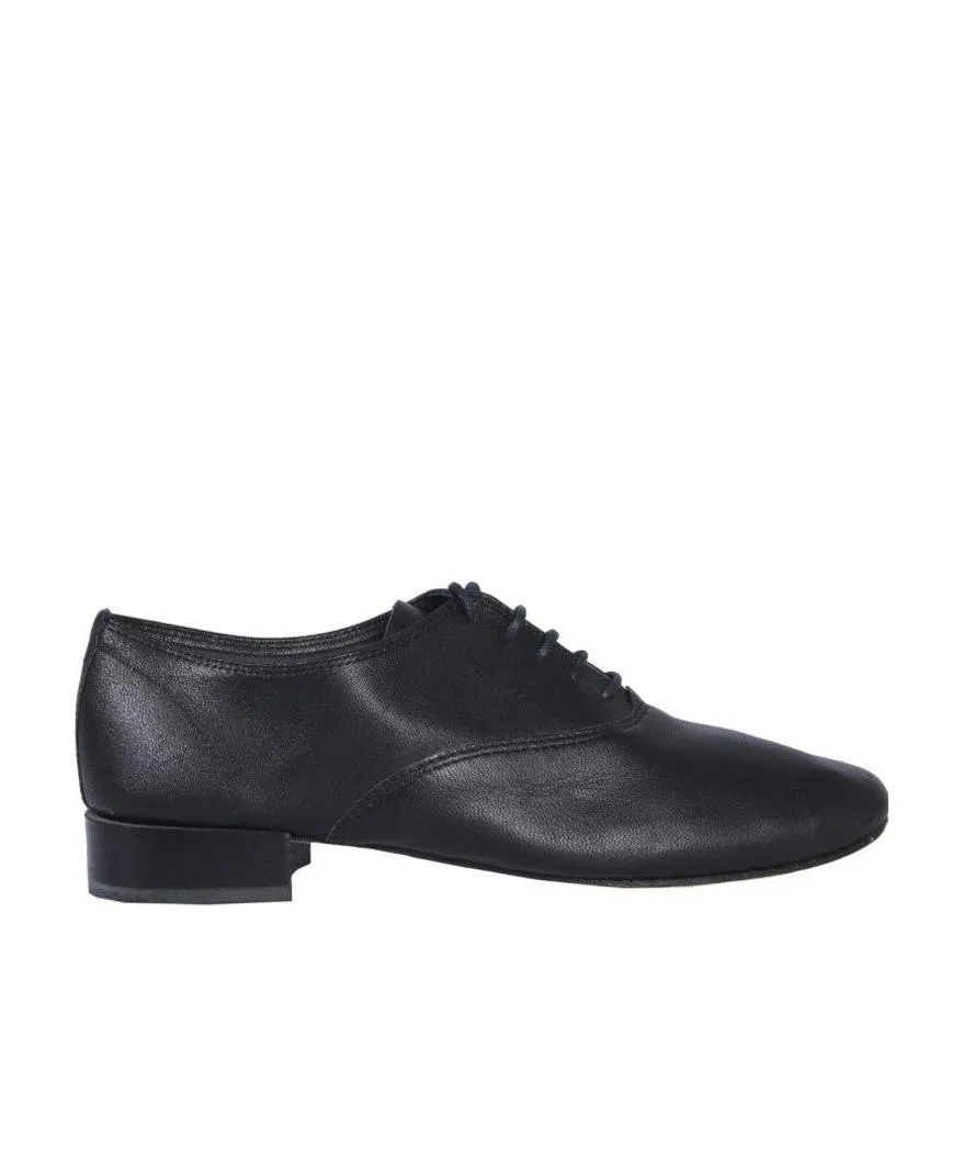 Black Lace Leather Shoes