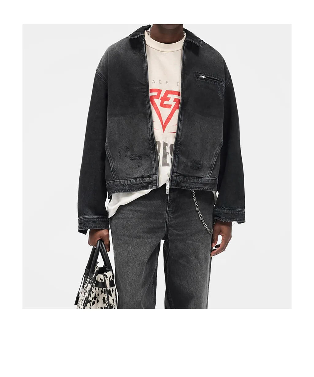 Zipped Denim Jacket