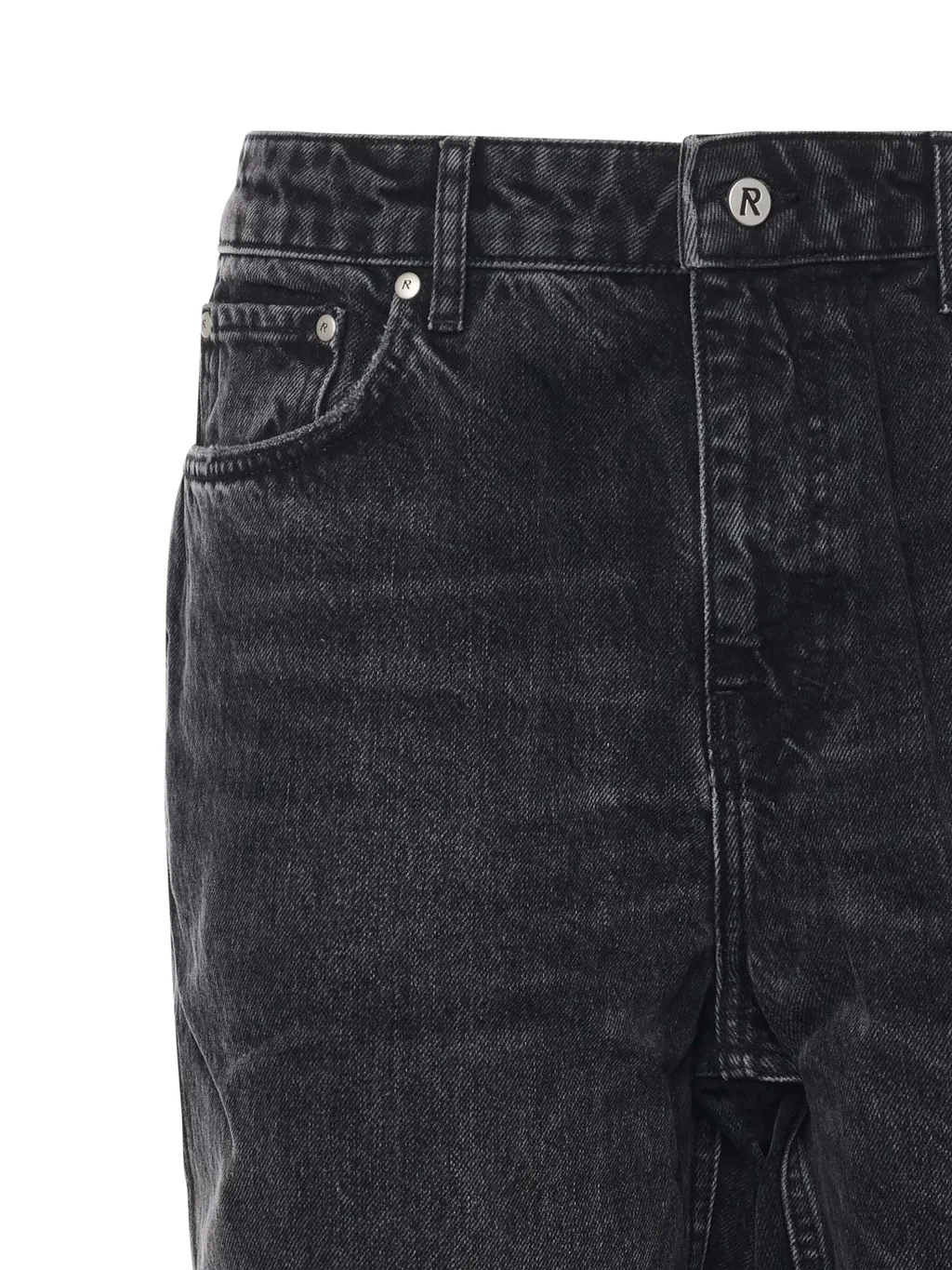 Whiskering Effect Denim Jeans
