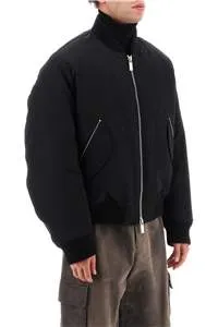 Zip-Up Long-Sleeved Bomber Jacket