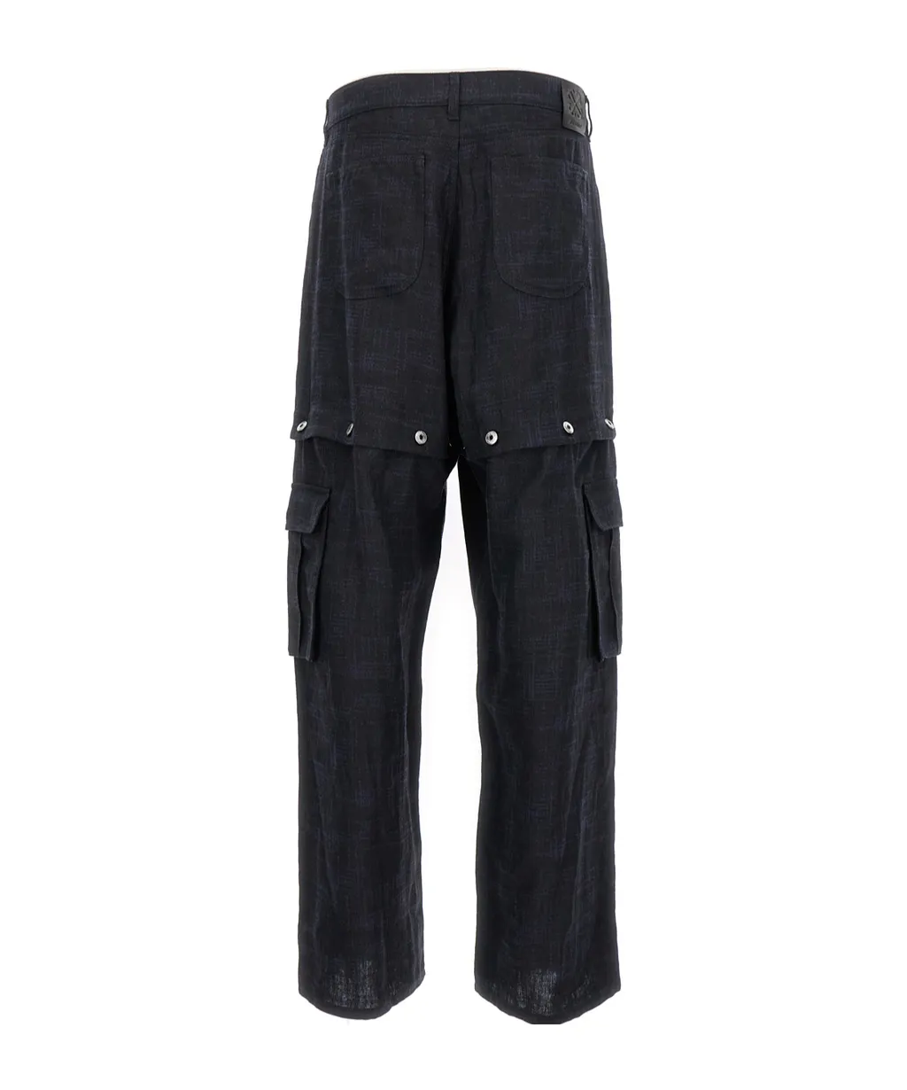 Logo Embroidered Cargo Pants