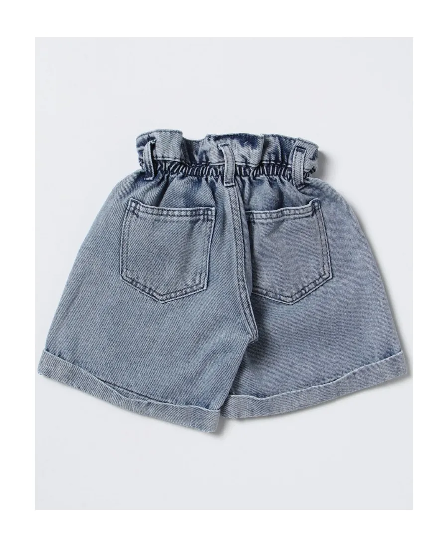 Logo-Print Denim Shorts