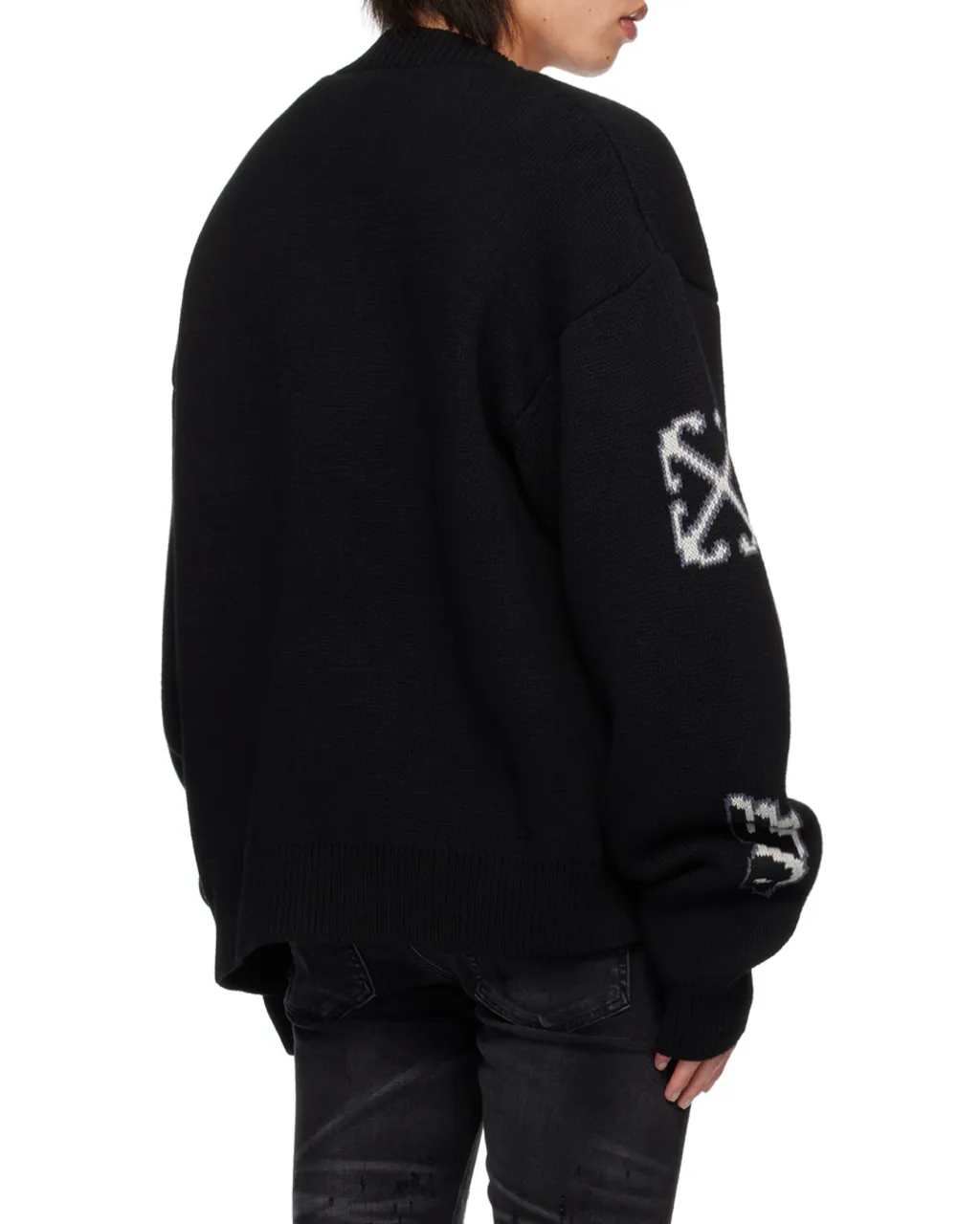 Logo Embroidered Knit Cardigan