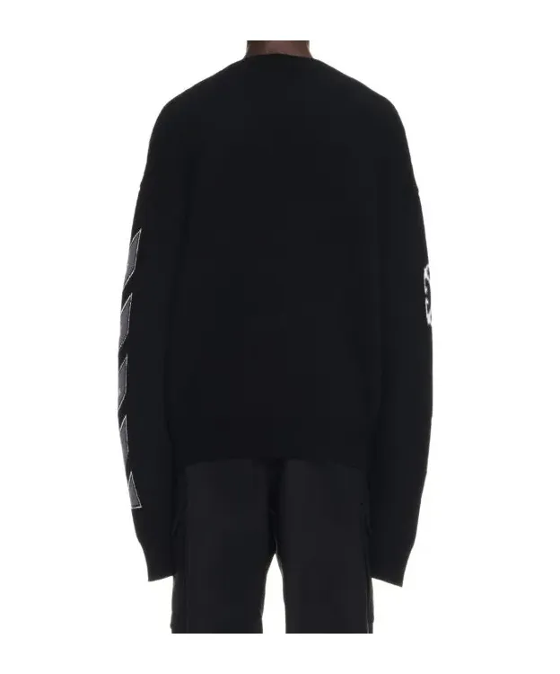 Logo Embroidered Knit Cardigan