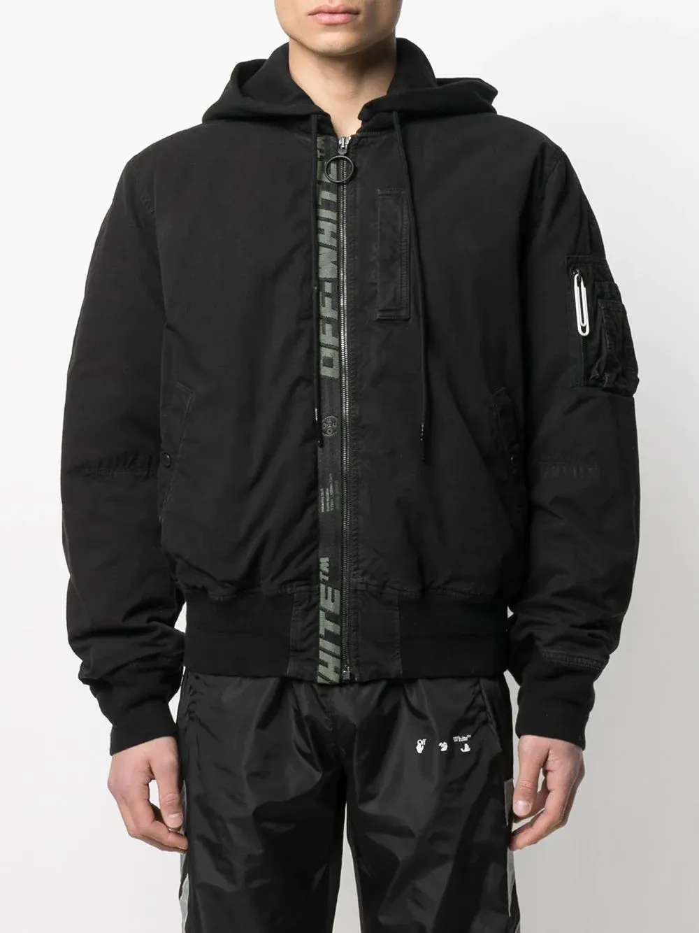 Logo-Print Cotton Bomber Jacket