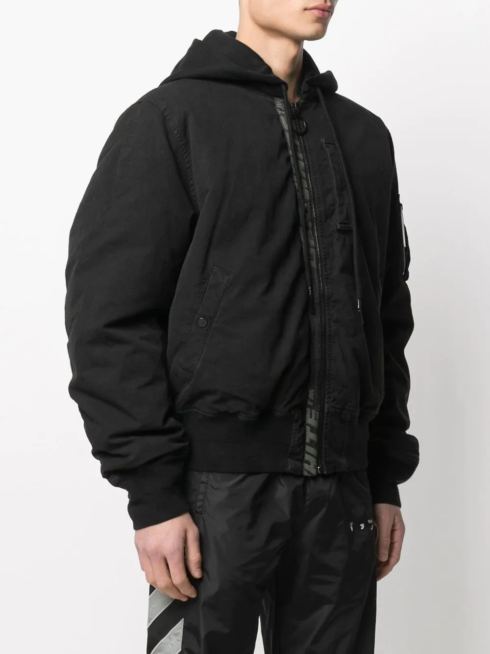 Logo-Print Cotton Bomber Jacket