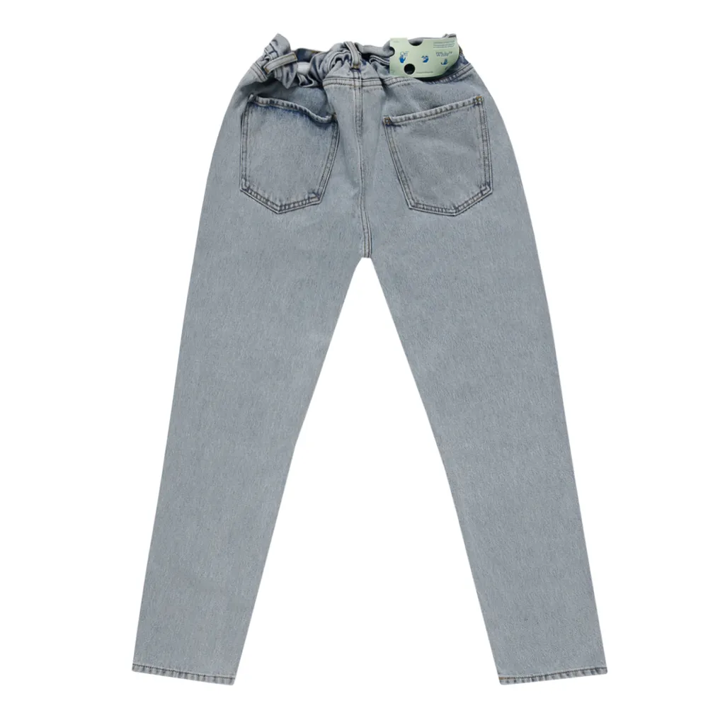 Belted Slim-Fit Jeans