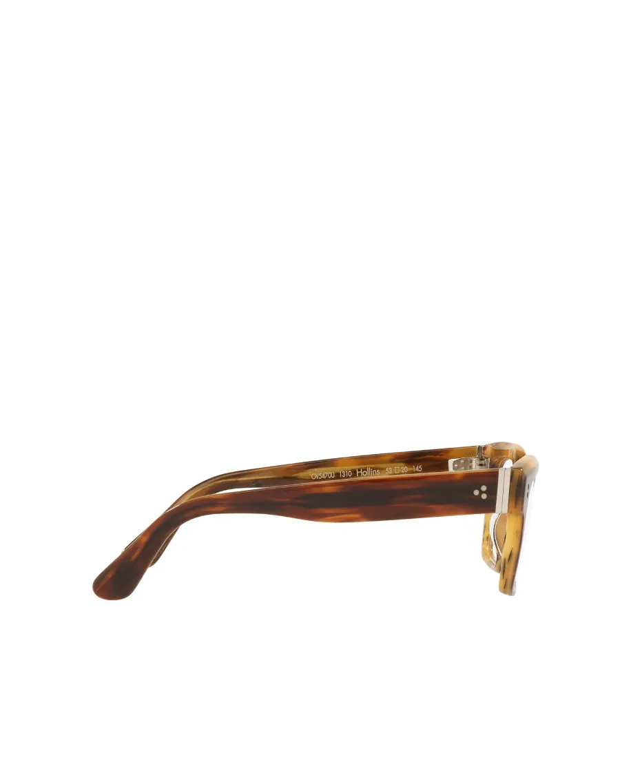 Tortoiseshell-Effect Square-Frame Glasses
