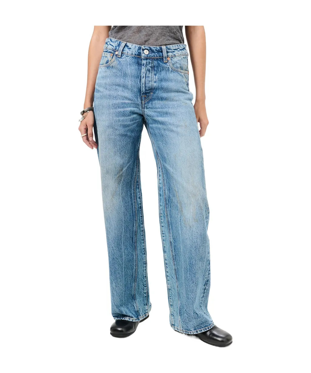 Treble Cut Wide Leg Jeans