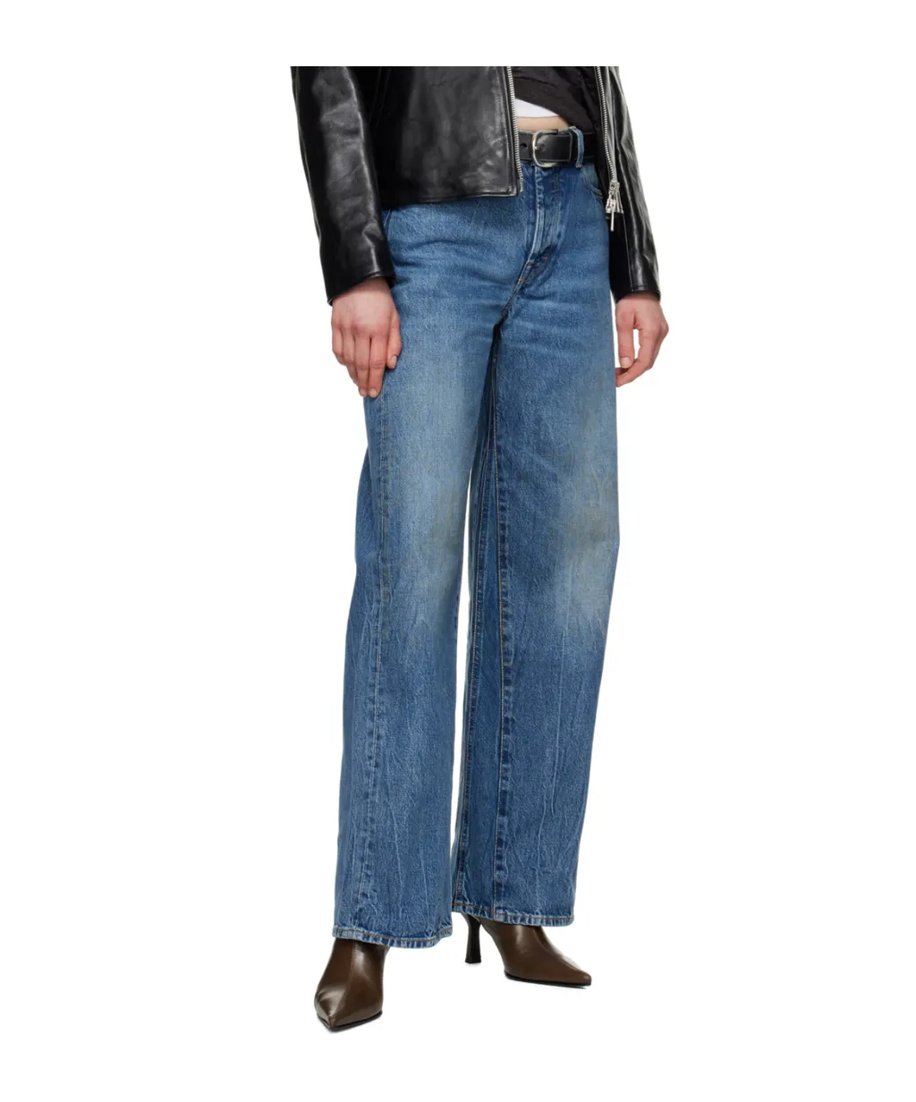 Treble Cut Wide Leg Jeans