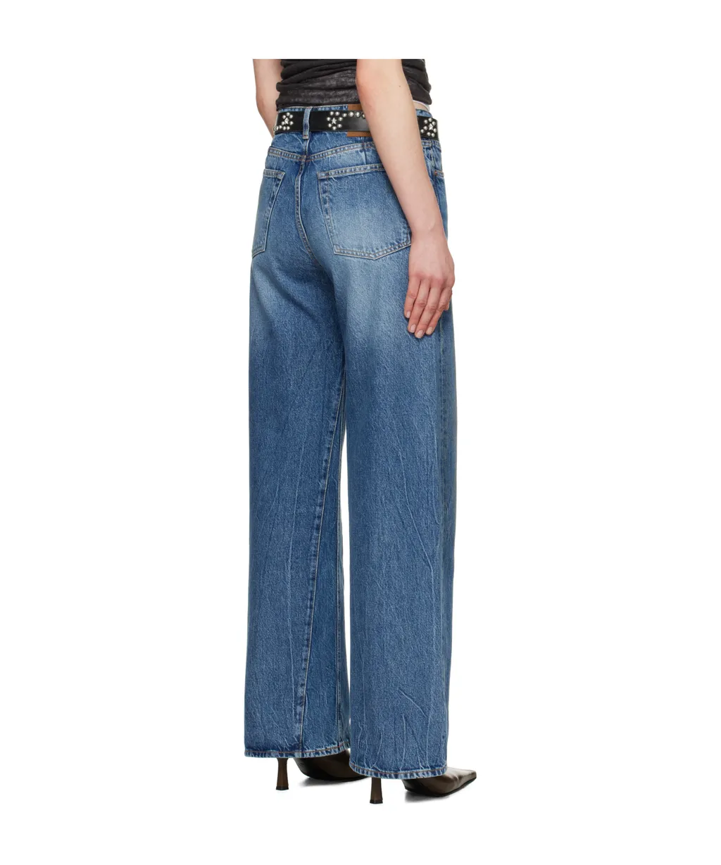 Treble Cut Wide Leg Jeans