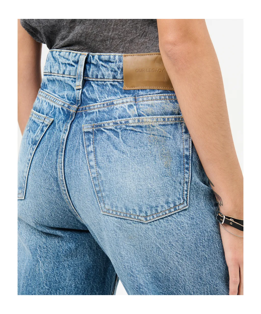 Treble Cut Wide Leg Jeans