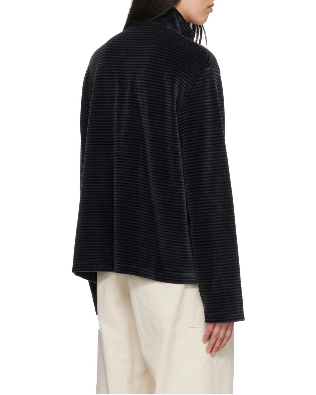 Shrunken Full Zip Polo Jacket