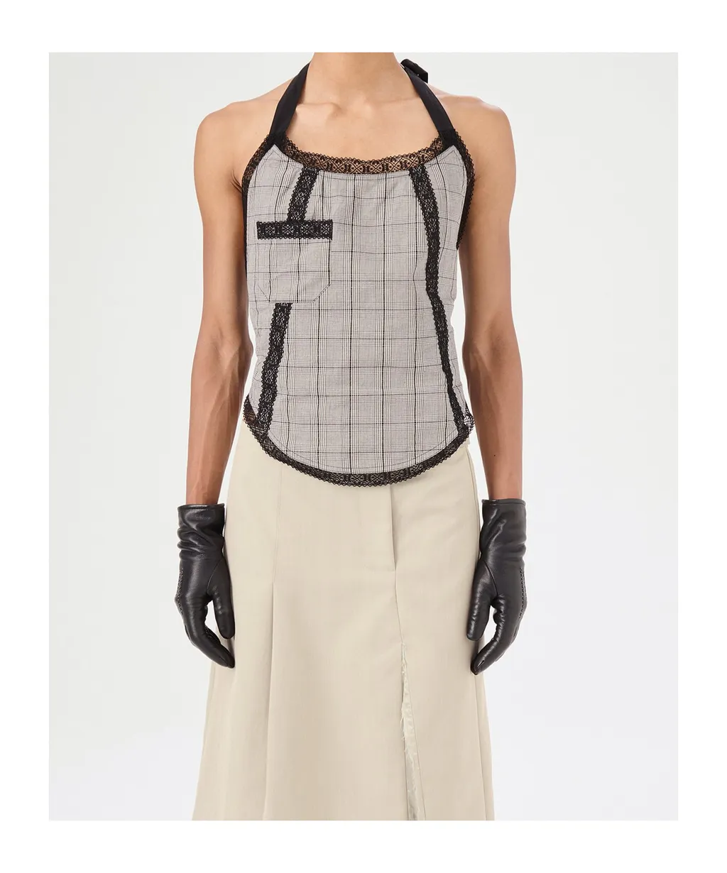 Pinafore Halter Top