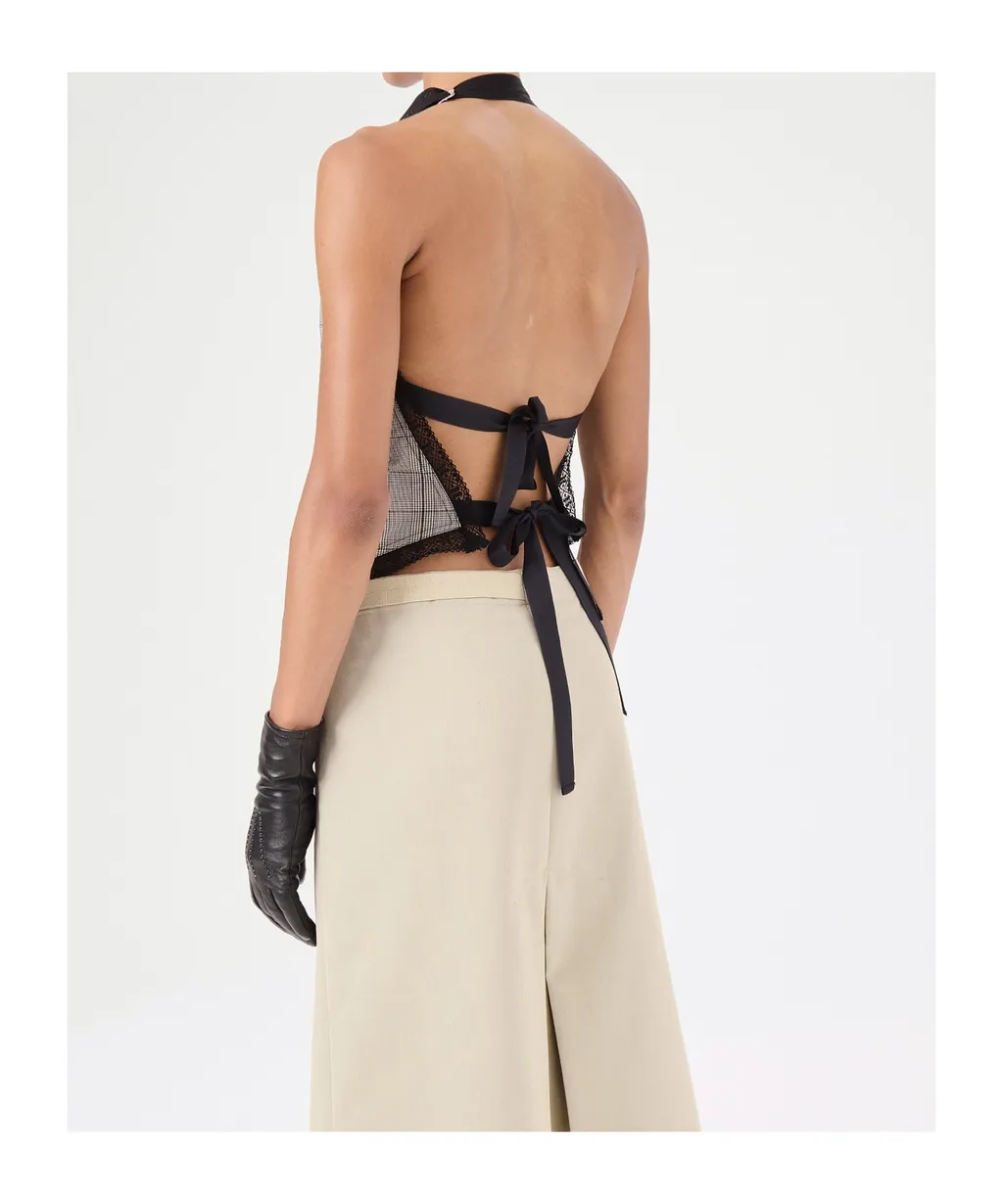 Pinafore Halter Top
