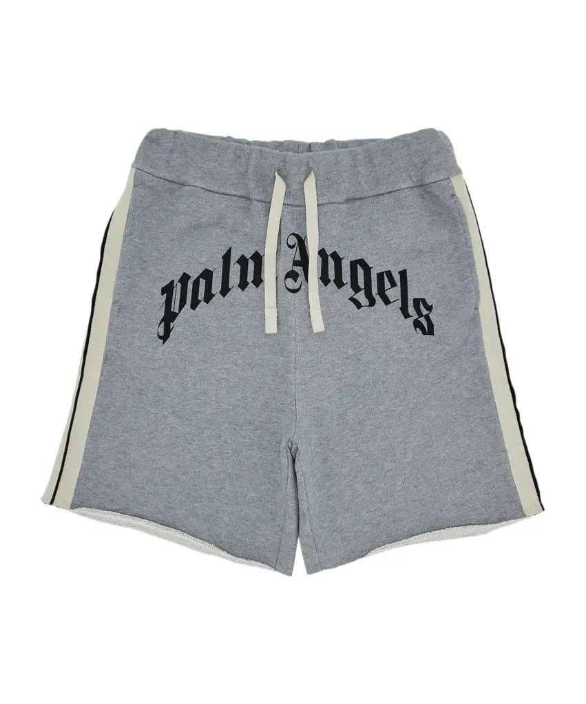 Curved Logo Printed Shorts