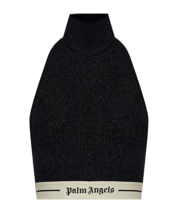 Halterneck Ribbed Top