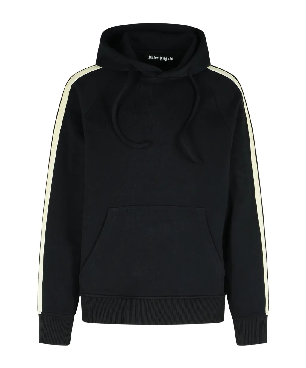 Curved Logo Printed Hoodie