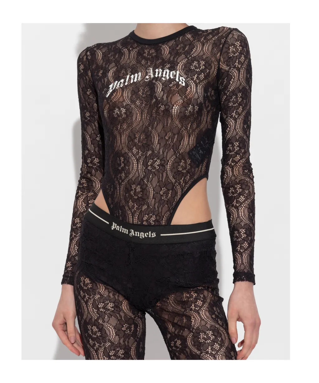 Lace Logo Bodysuit