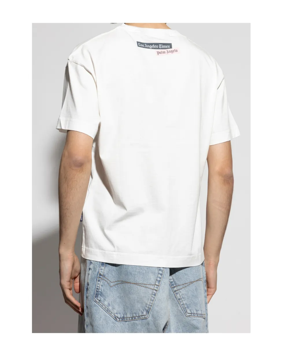 Slogan Printed Crewneck T-Shirt