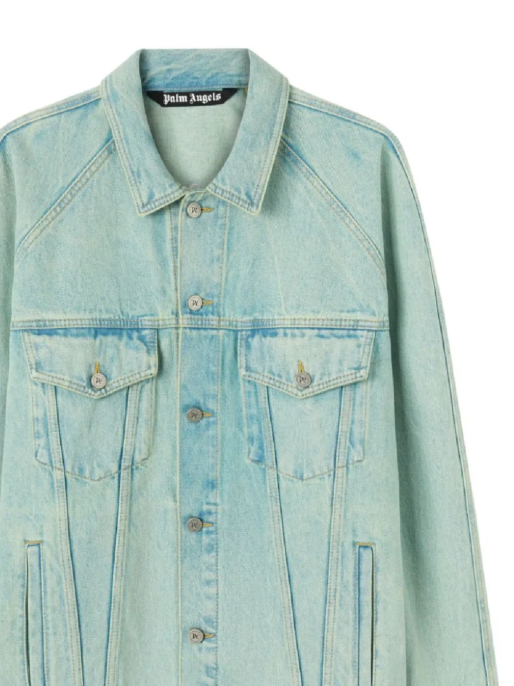 Overdyed Buttoned Denim Jacket