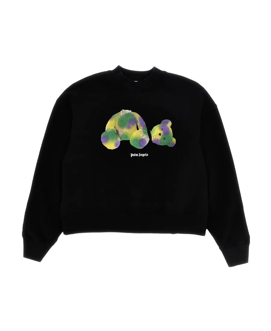 Bear-Printed Crewneck T-Shirt