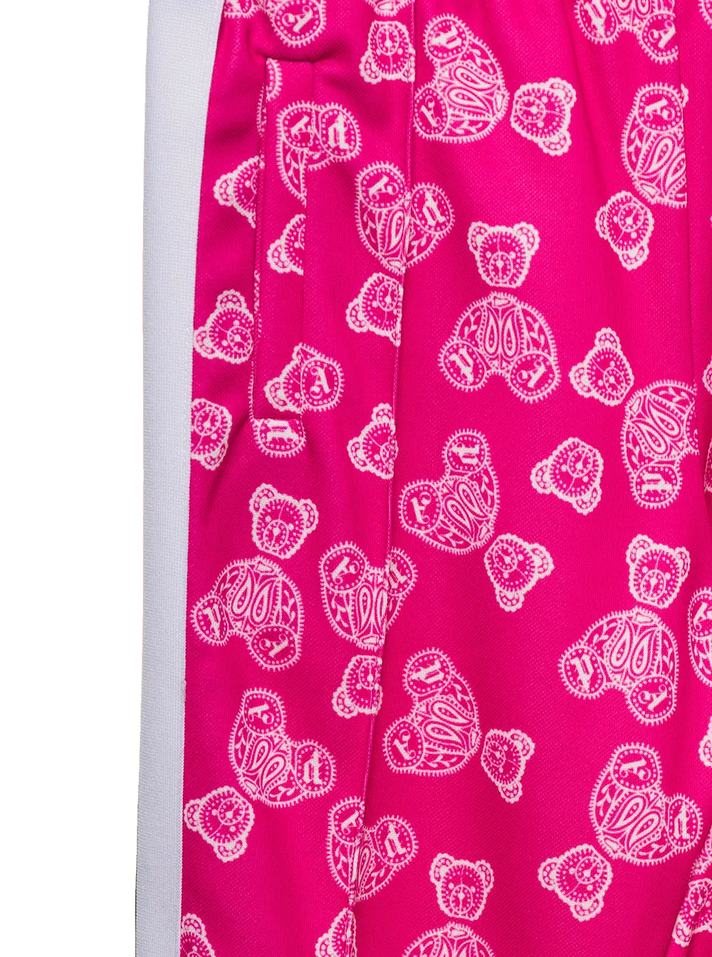 Teddy Bear-Printed Elasticated Waist Track Pants