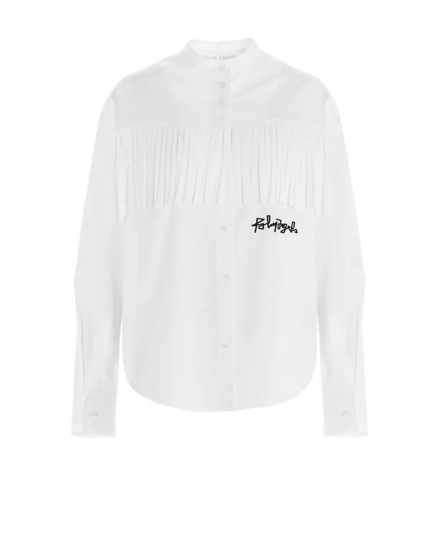 Fringe-Detailed Shirt