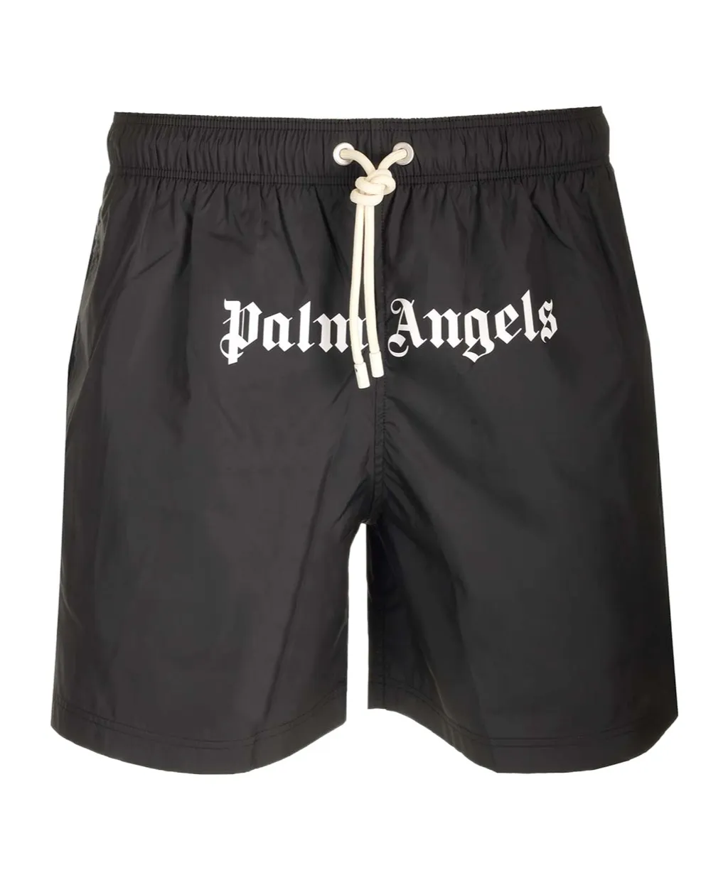 Logo-Printed Elastic Waist Swim Shorts
