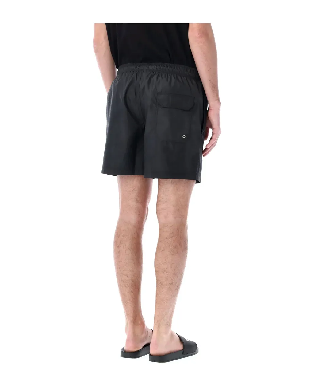 Logo-Printed Elastic Waist Swim Shorts