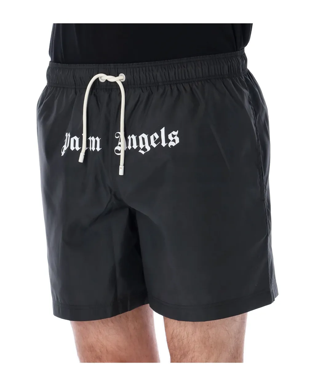 Logo-Printed Elastic Waist Swim Shorts