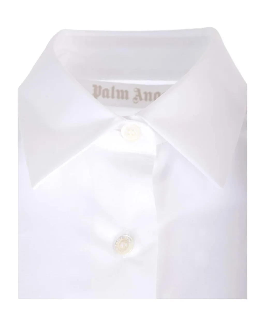 Pa Monogram Embroidered Buttoned Shirt