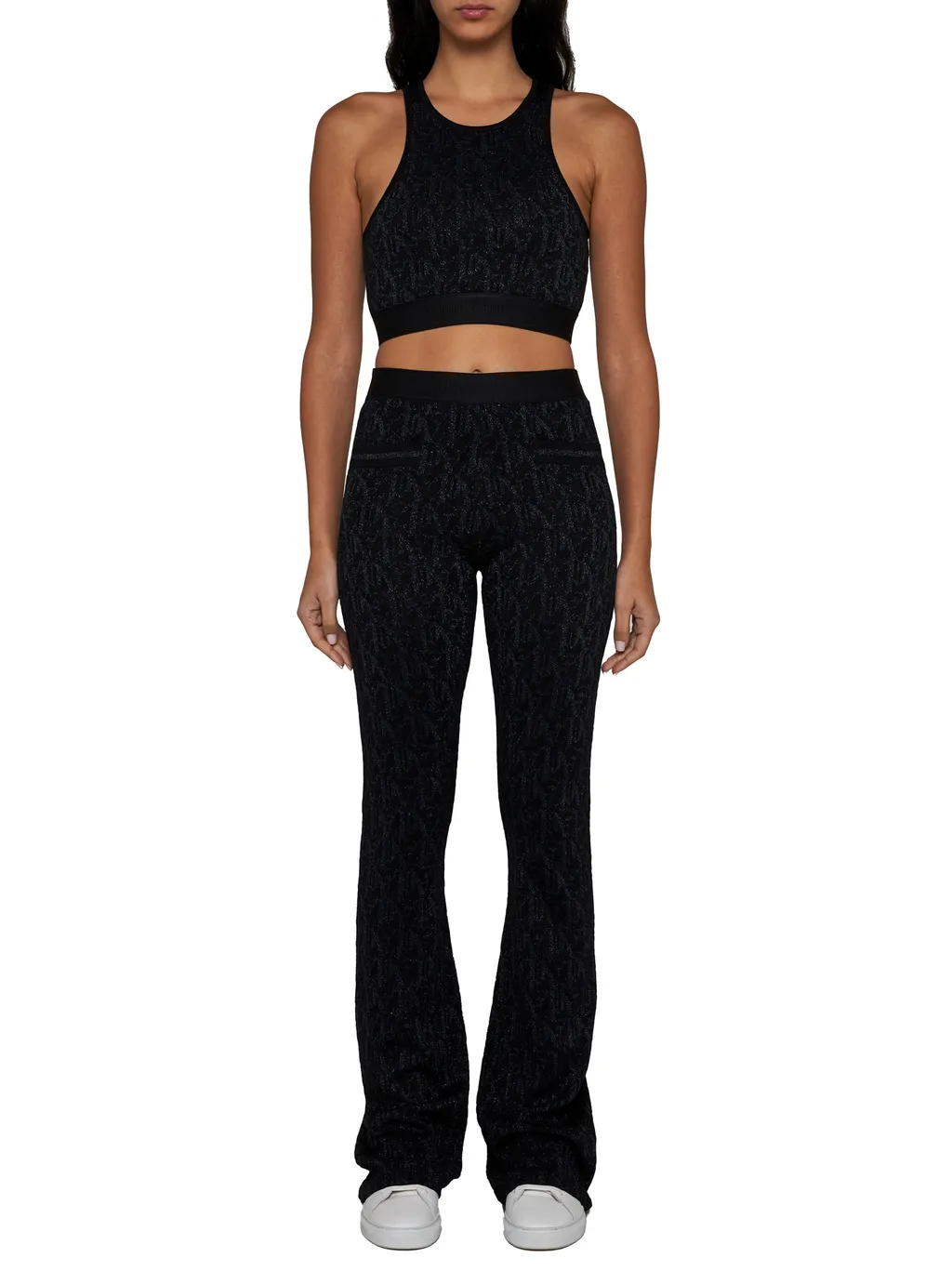 Monogram Jacquard Knitted Bra Top