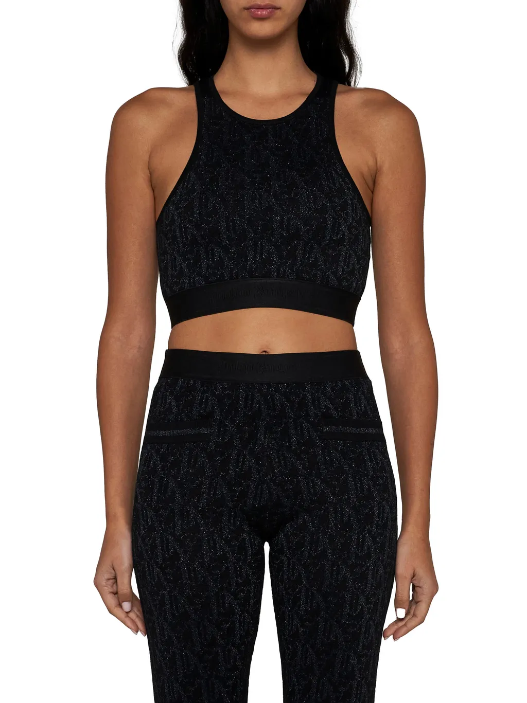 Monogram Jacquard Knitted Bra Top
