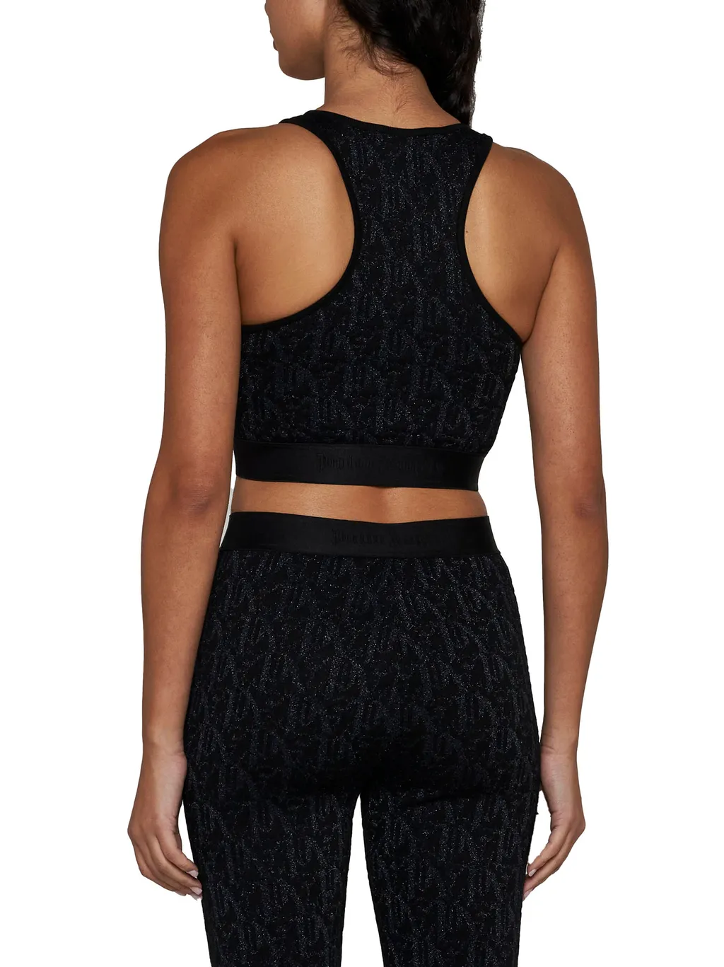 Monogram Jacquard Knitted Bra Top