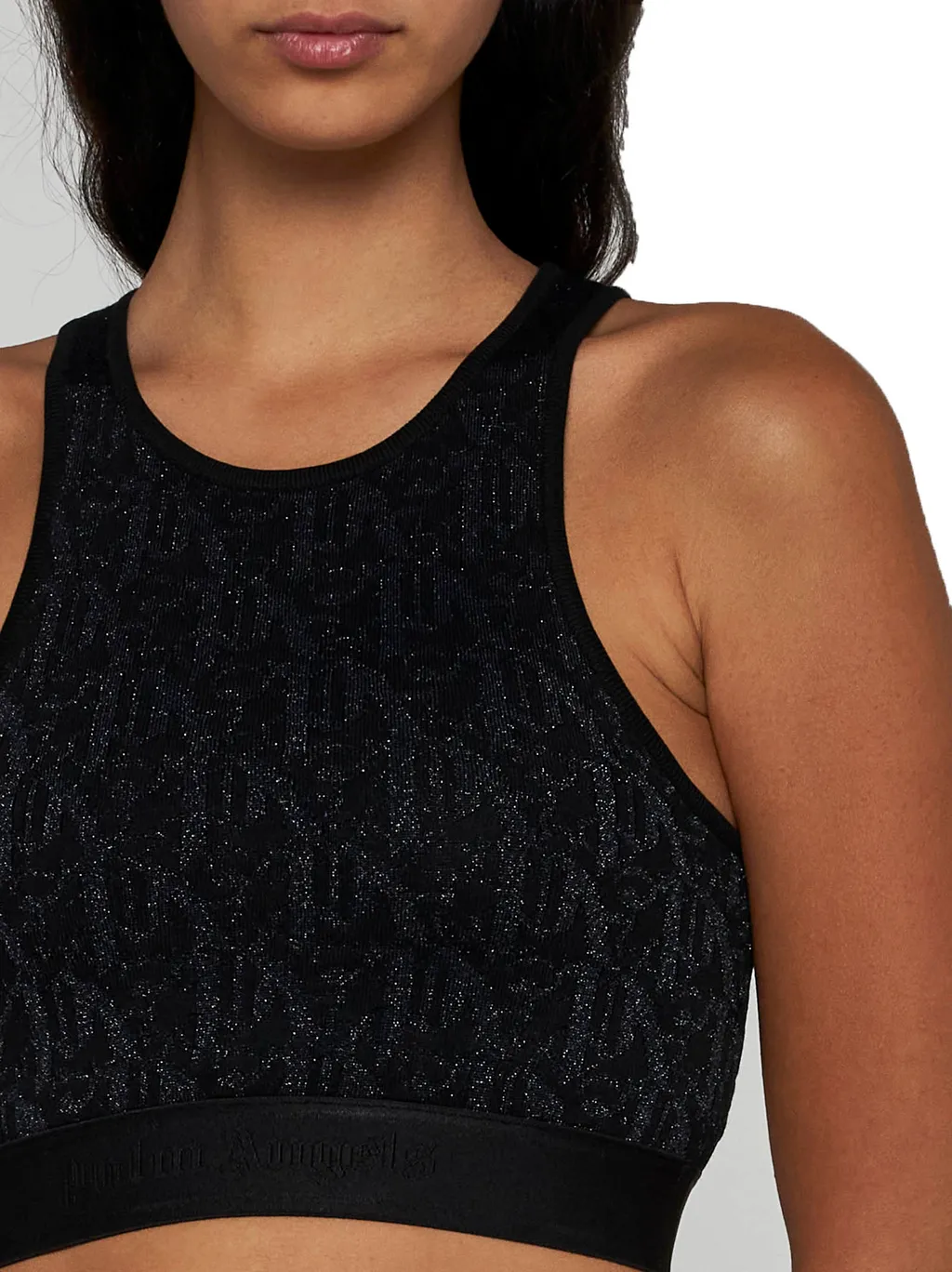 Monogram Jacquard Knitted Bra Top
