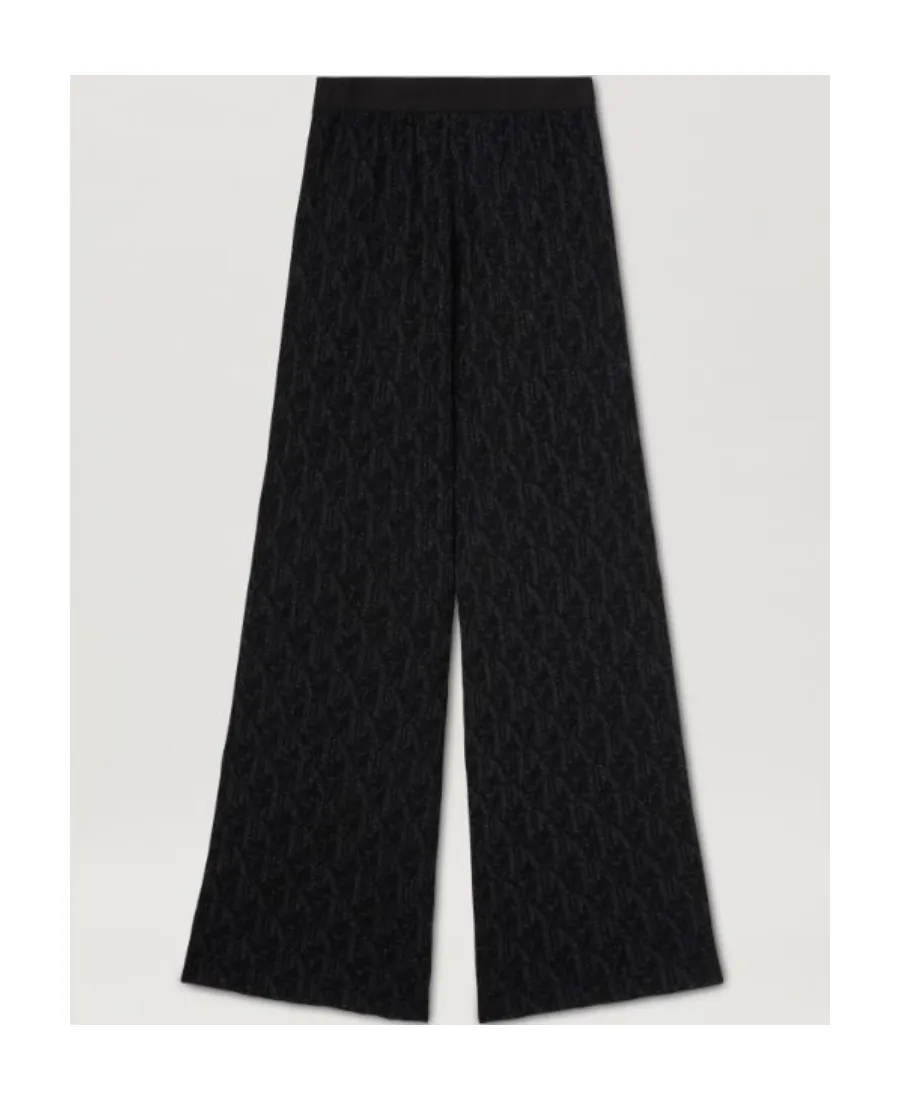 Monogram-Jacquard Side Stripe Detailed Trousers