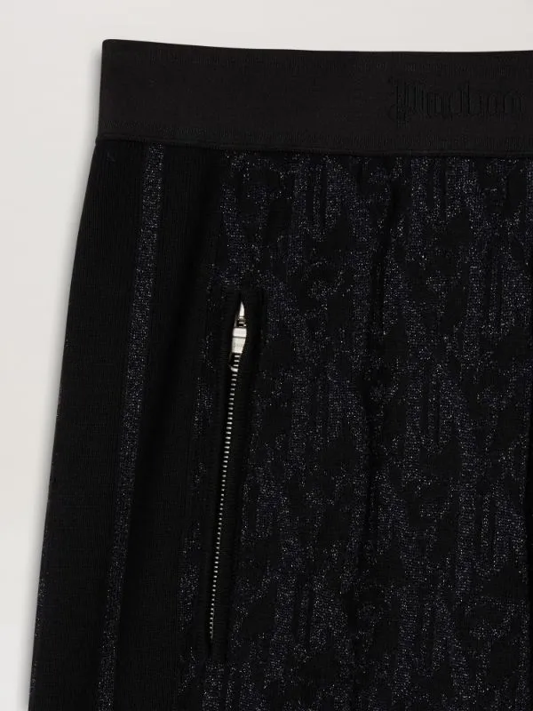 Monogram-Jacquard Side Stripe Detailed Trousers