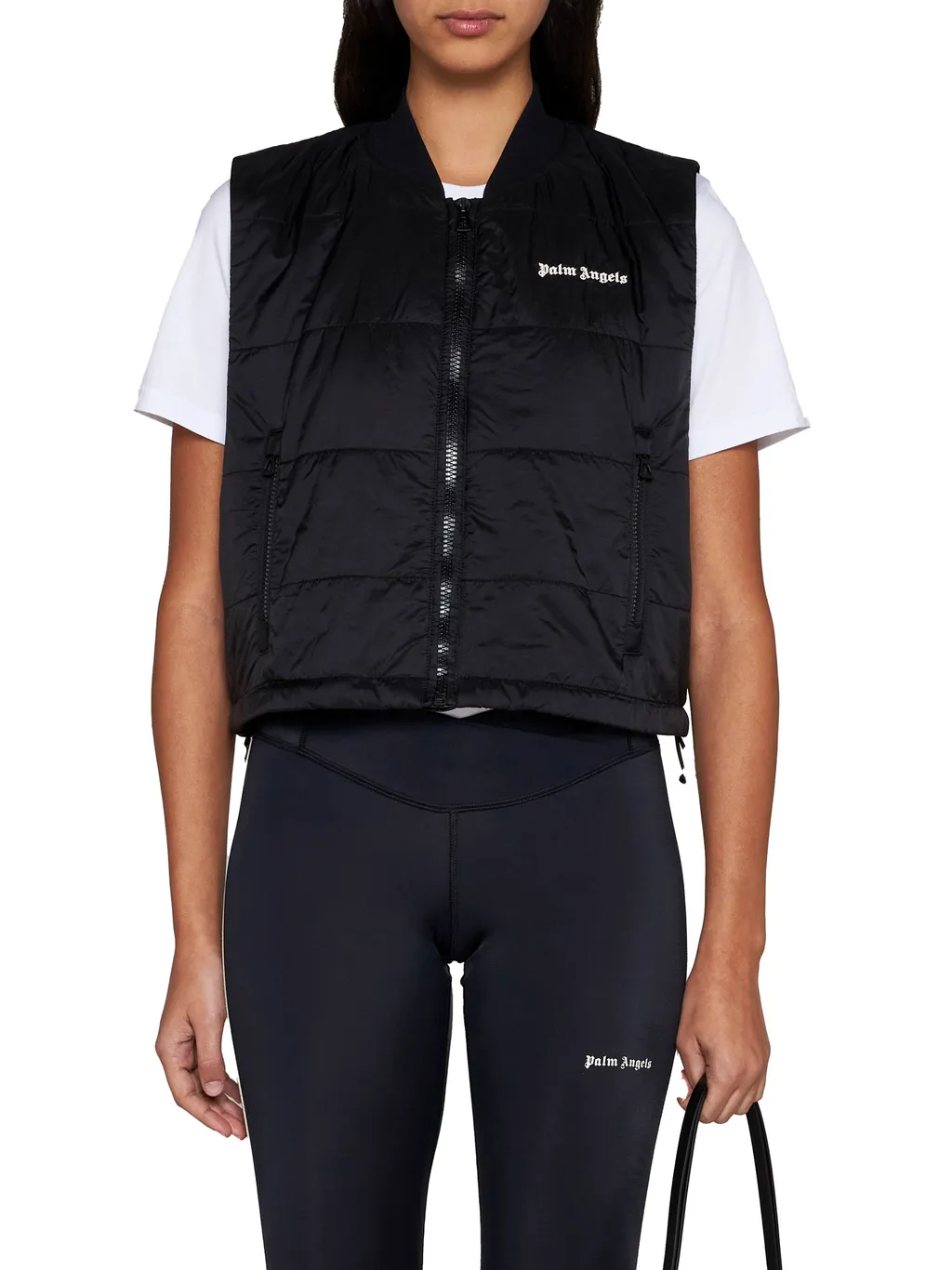 Logo Detailed Padded Vest