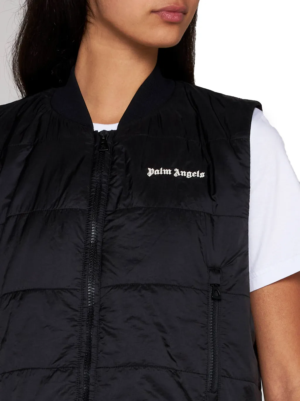 Logo Detailed Padded Vest
