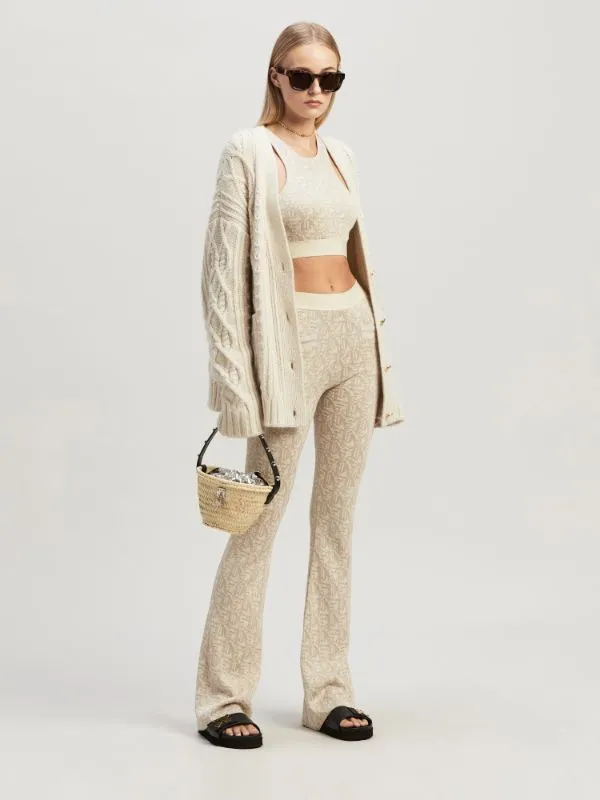Monogram Jacquard Knitted Pants