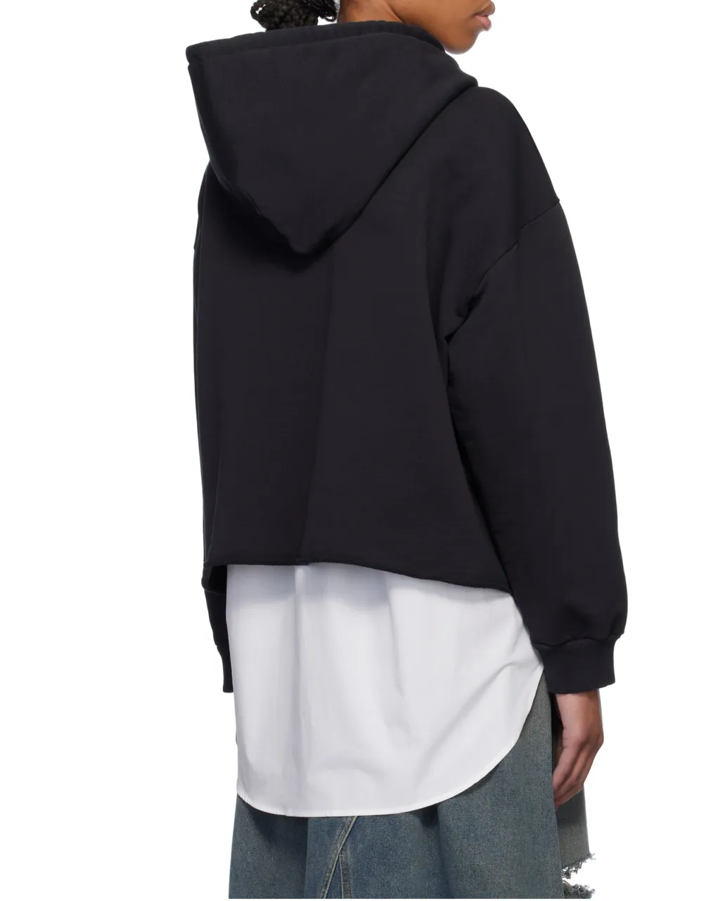 Logo-Printed Drop Shoulder Hoodie