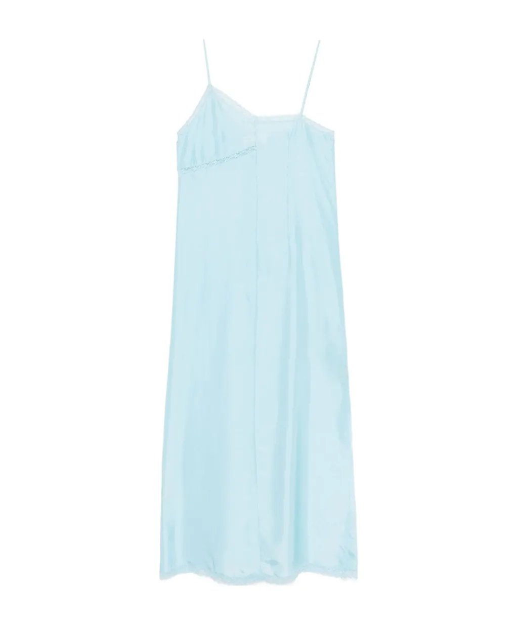 Asymmetric Silk Maxi Dress